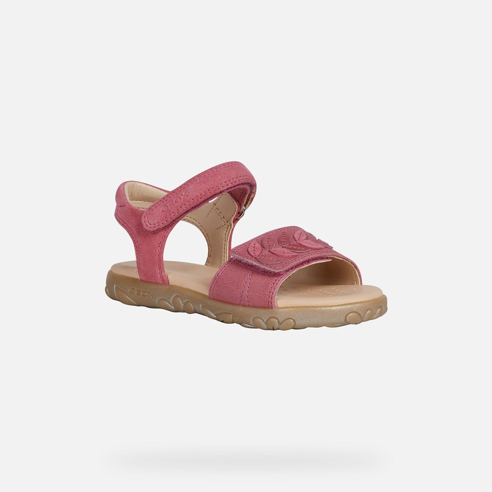 Sandalias Geox Menina Rosa - Haiti - UJXSZ8793